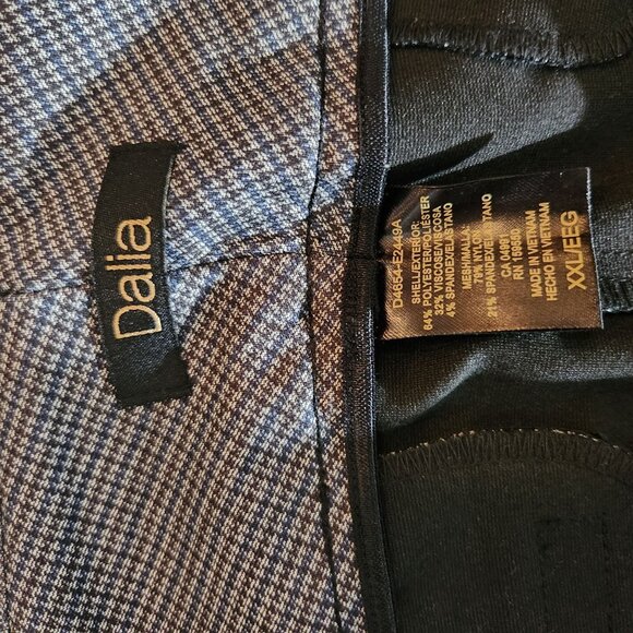 Dalia Pants Womens XXL Houndstooth Narrow Leg Stretch Dress Pants New Preppy - Picture 6 of 13